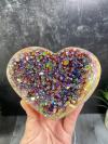 🎉Angel Aura Heart Shaped Rainbow Crystal Cluster🎉Buy 2 Get Free Shipping