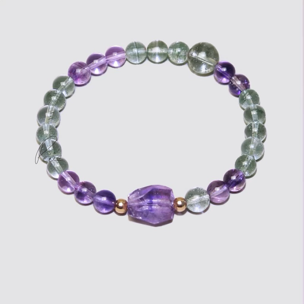 Tashi 2S Brazil Amethyst & Green Quartz