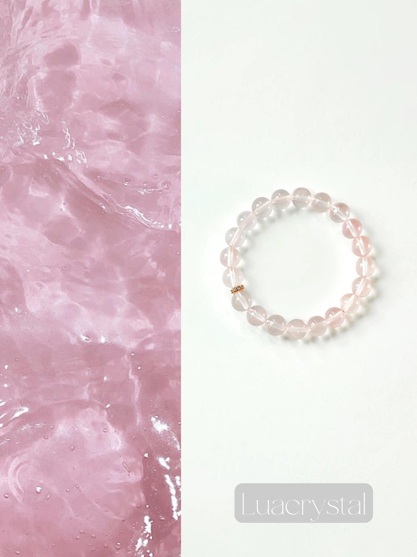 QT Rose Quartz bracelet