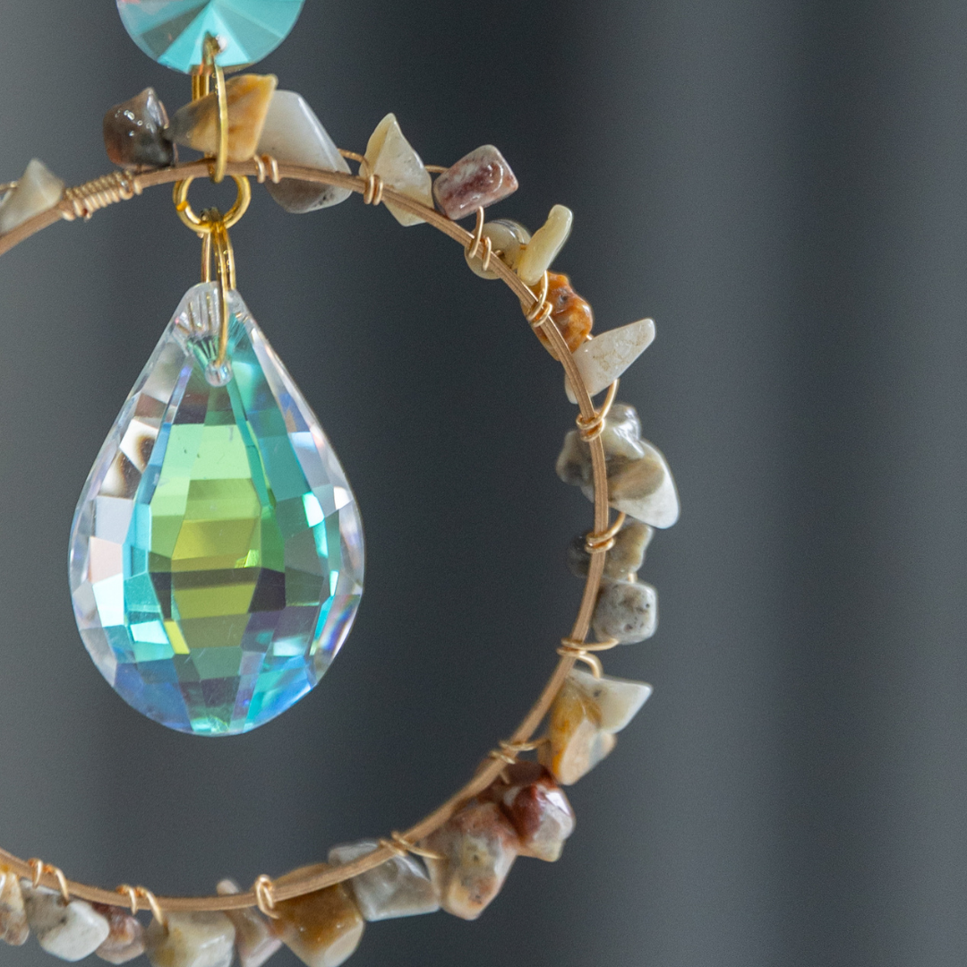Zenya Crystal Suncatcher Crazy Agate Balance · Protection · Grounding