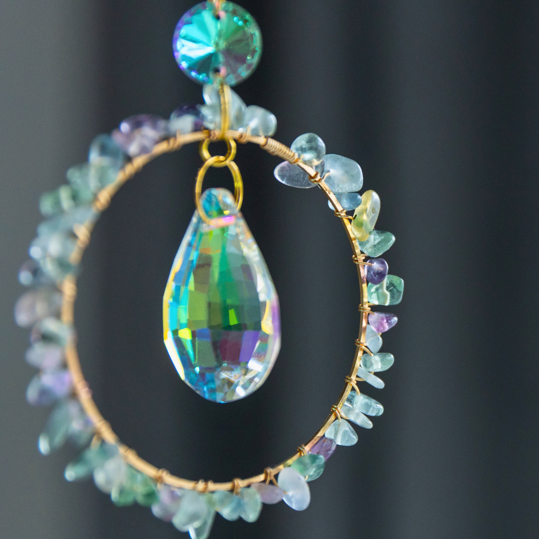Zenya Crystal Suncatcher Colourful Fluorite Clarity · Balance · Renewal