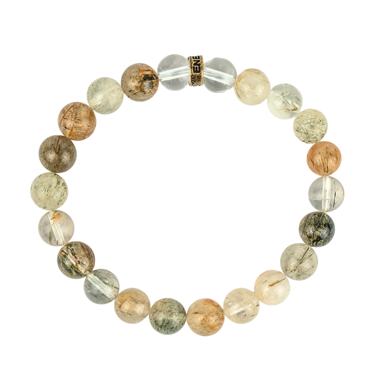 Green Tourmalinated Quartz Bracelet