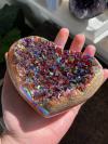 🎉Angel Aura Heart Shaped Rainbow Crystal Cluster🎉Buy 2 Get Free Shipping