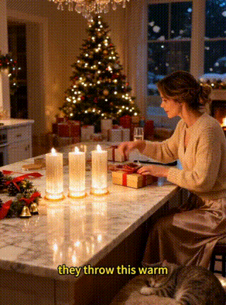 🔥HOT SALE 49%OFF✨🕯️LED Crystal Candle Lights（4pcs in 1 set）