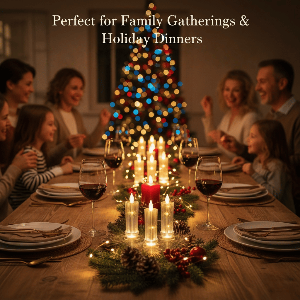 🔥HOT SALE 49%OFF✨🕯️LED Crystal Candle Lights（4pcs in 1 set）