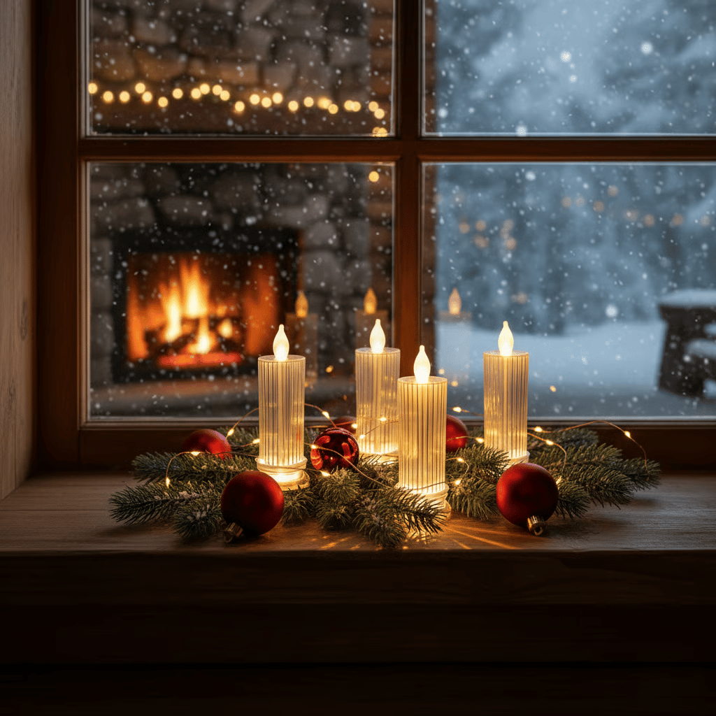 🔥HOT SALE 49%OFF✨🕯️LED Crystal Candle Lights（4pcs in 1 set）