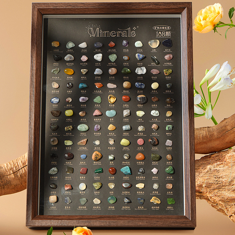 Crystal & Mineral Specimen Collection (108 pcs) – Perfect Gift & Decoration