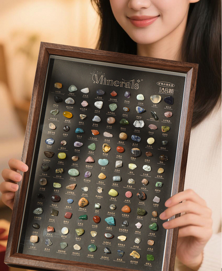 Crystal & Mineral Specimen Collection (108 pcs) – Perfect Gift & Decoration