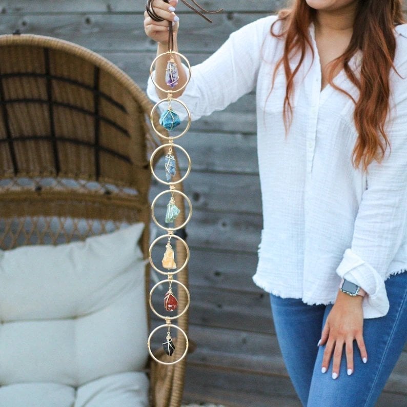 🔥Raw Crystal 7 Chakra Gemstone Wall Decor