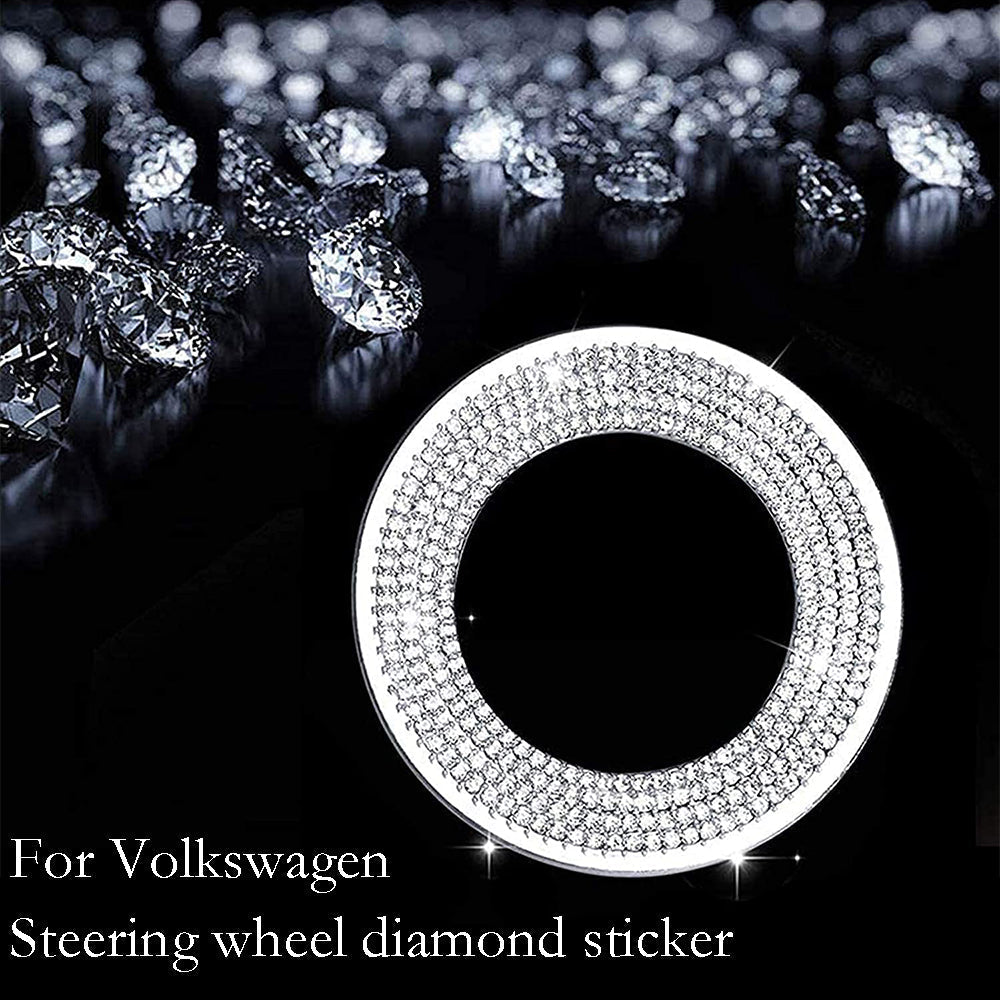 Black Friday Sale🎉50% OFF🎉Creative Steering Wheel Crystal Sticker