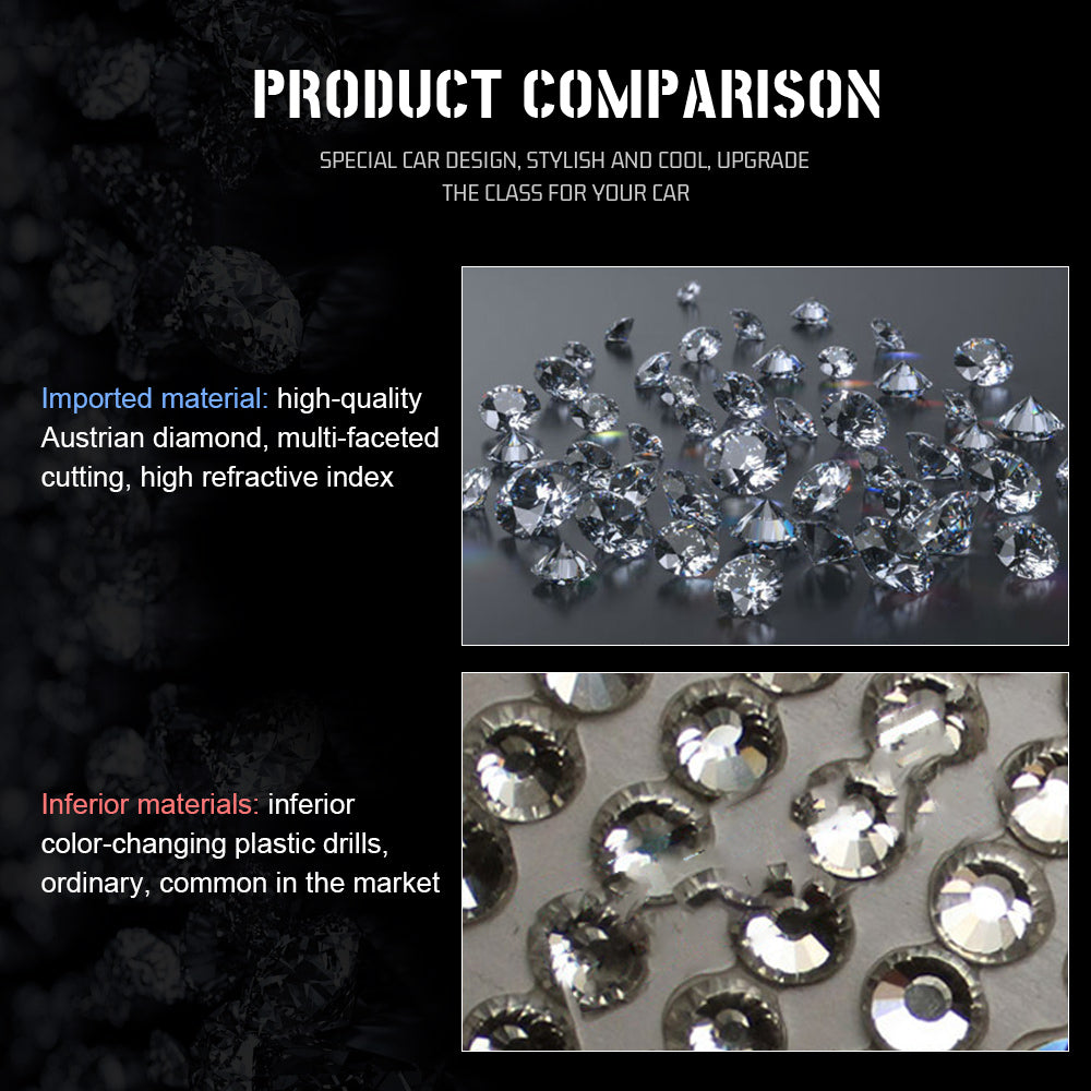 Black Friday Sale🎉50% OFF🎉Creative Steering Wheel Crystal Sticker