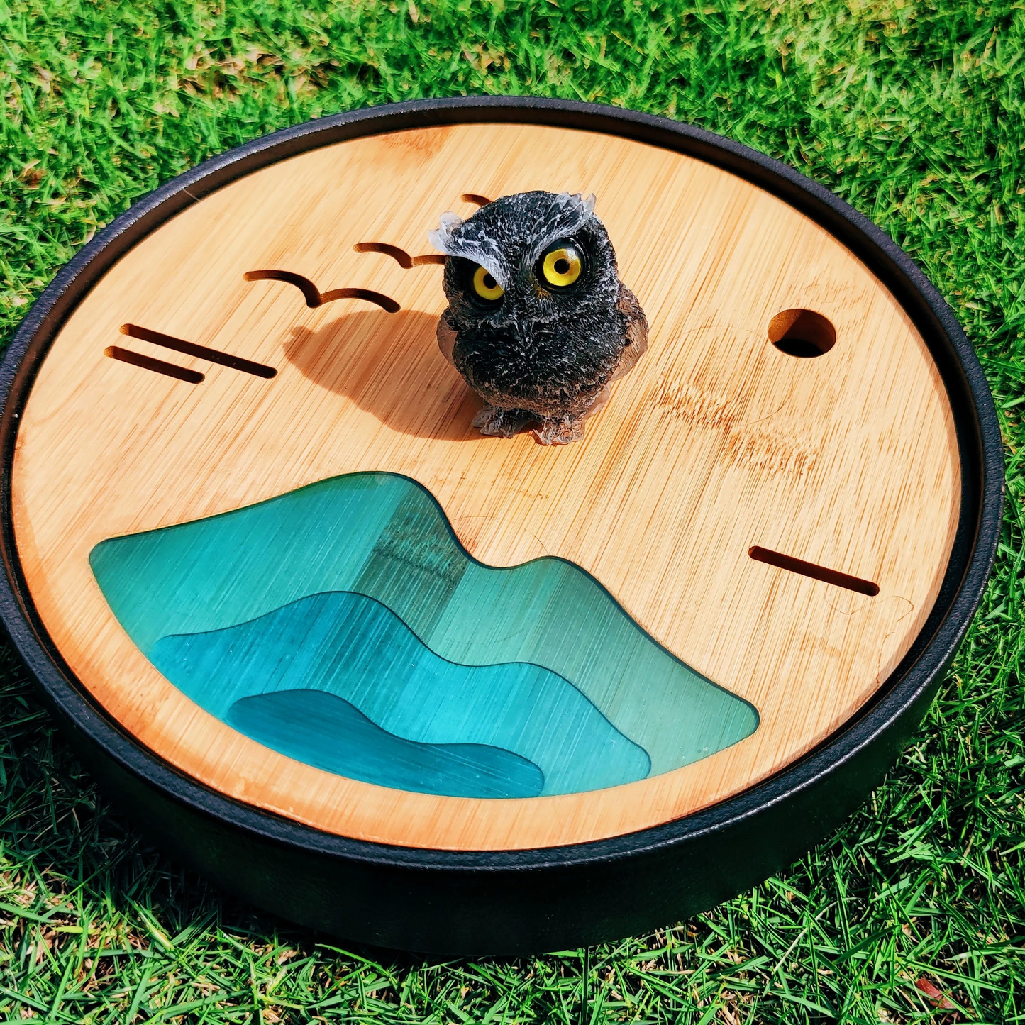 Natural Amethyst Crystal Owl