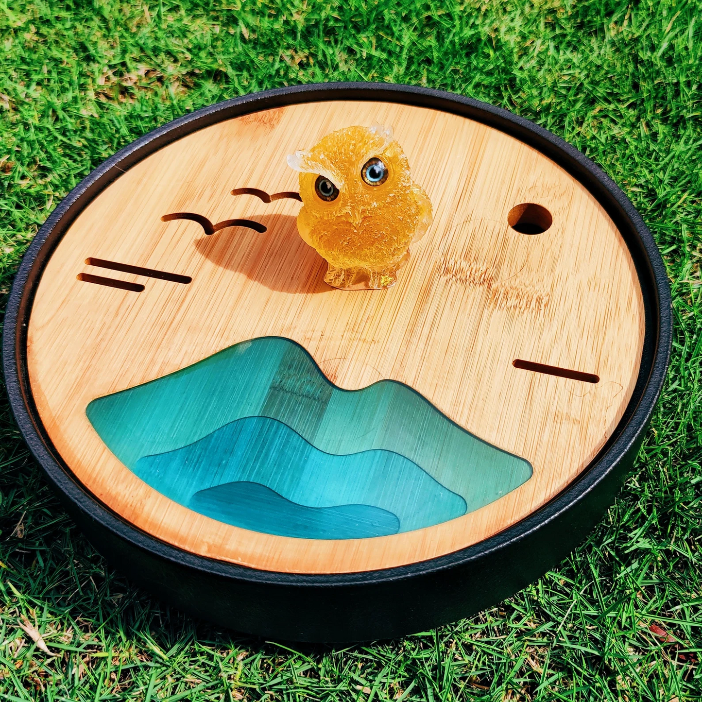 Natural Amethyst Crystal Owl