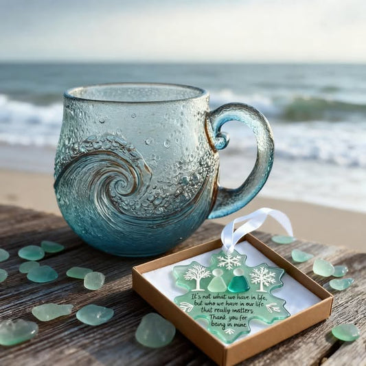 🎄Last Day 49%OFF!🎄Atroposcrystal™🌊 Sea Glass Wave Mug