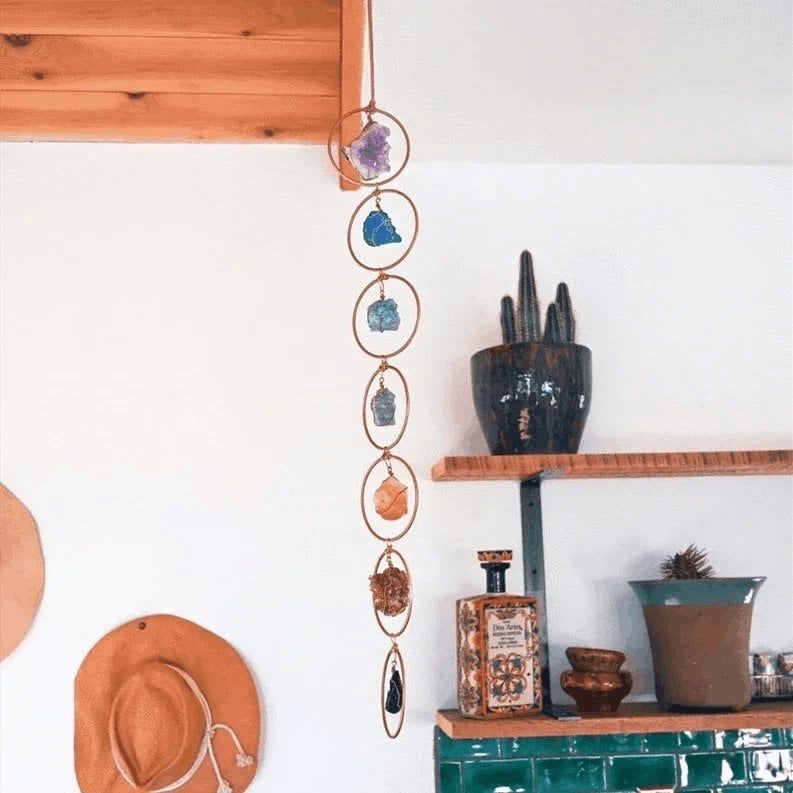 🔥Raw Crystal 7 Chakra Gemstone Wall Decor