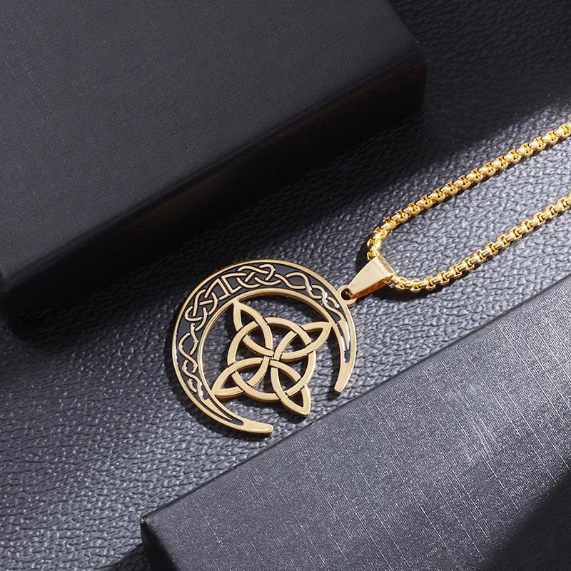 🔥 BUY 1 GET 1 FREE 🔥 Celtic Moon Pendant Necklace