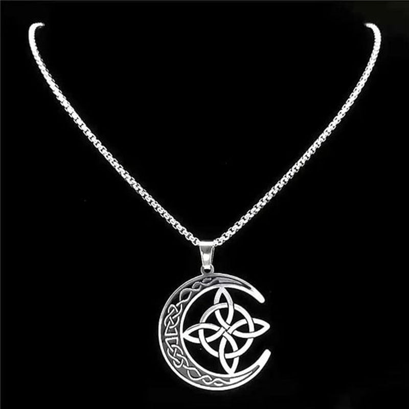 🔥 BUY 1 GET 1 FREE 🔥 Celtic Moon Pendant Necklace