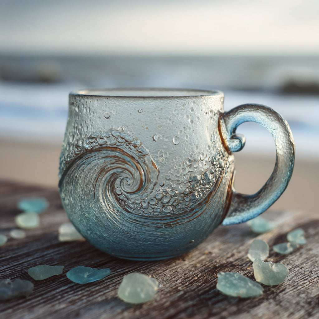🎄Last Day 49%OFF!🎄Atroposcrystal™🌊 Sea Glass Wave Mug