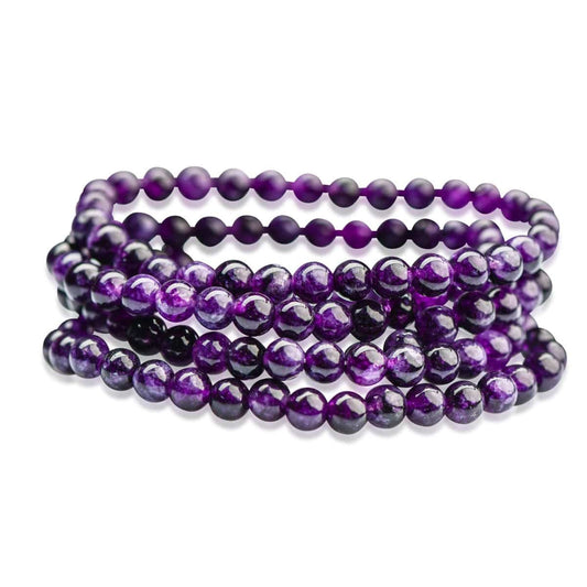 Tashi Amethyst Beaded Bracelet