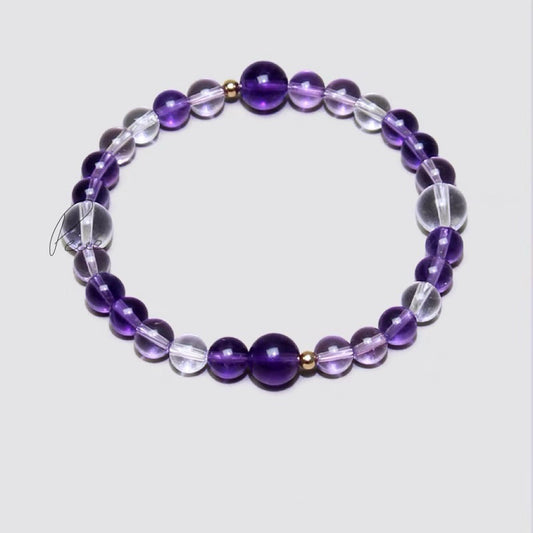 Tashi 2S Amethyst  & Clear Quartz