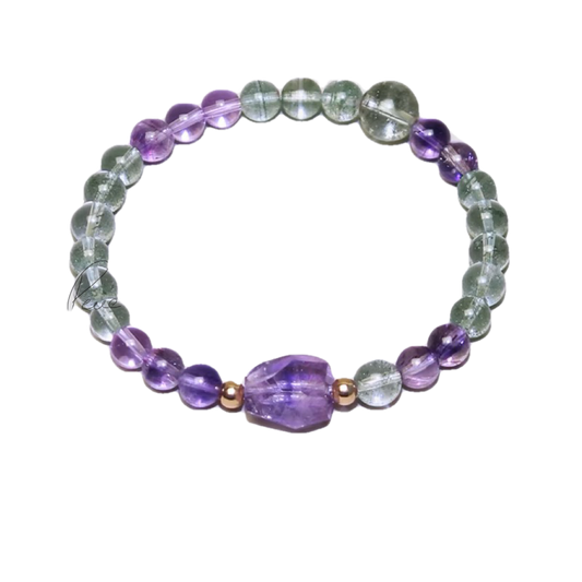 Tashi 2S Brazil Amethyst & Green Quartz