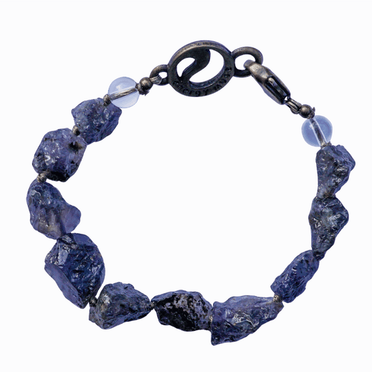 Raw Iolite Bracelet