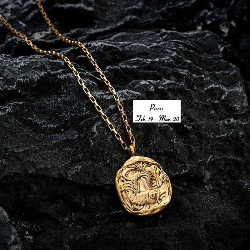 Artisan Zodiac Medallion Necklace
