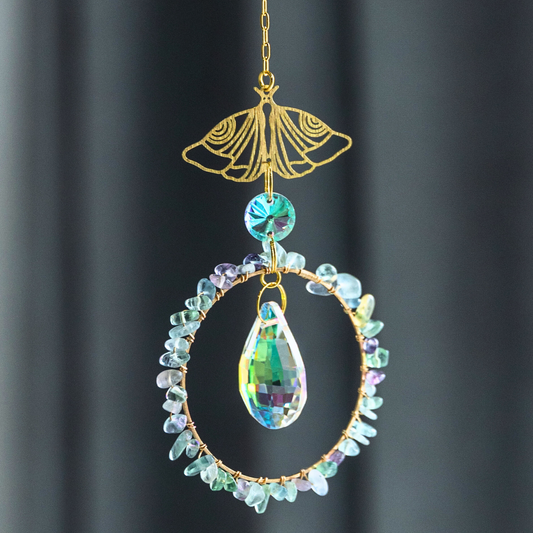 Zenya Crystal Suncatcher Colourful Fluorite Clarity · Balance · Renewal
