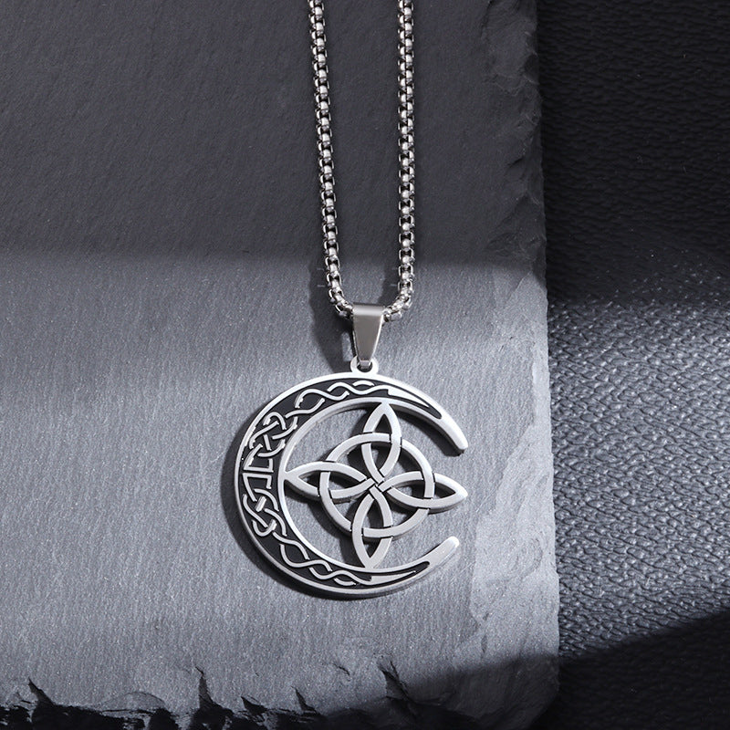 🔥 BUY 1 GET 1 FREE 🔥 Celtic Moon Pendant Necklace