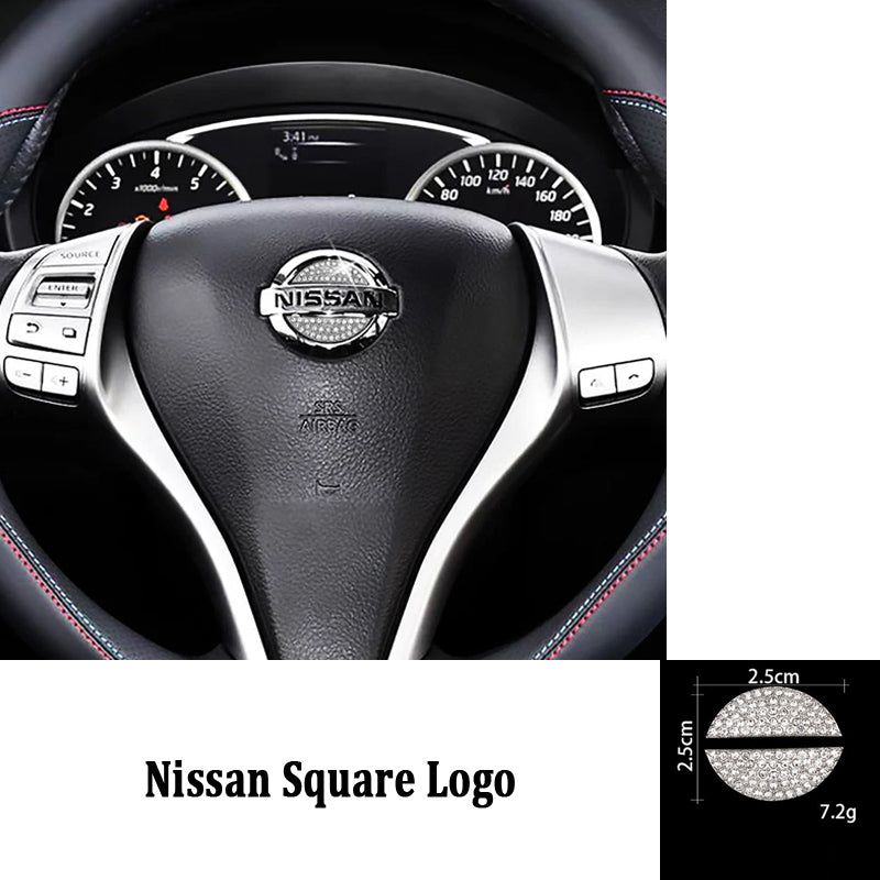 Black Friday Sale🎉50% OFF🎉Creative Steering Wheel Crystal Sticker