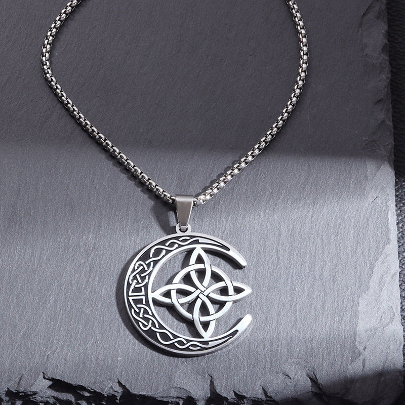 🔥 BUY 1 GET 1 FREE 🔥 Celtic Moon Pendant Necklace