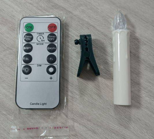 💥ON SALE💥10 Pack LED Flameless Taper Candles with Remote & Removable Clips🕯️✨