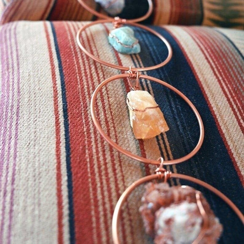 🔥Raw Crystal 7 Chakra Gemstone Wall Decor