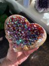 🎉Angel Aura Heart Shaped Rainbow Crystal Cluster🎉Buy 2 Get Free Shipping