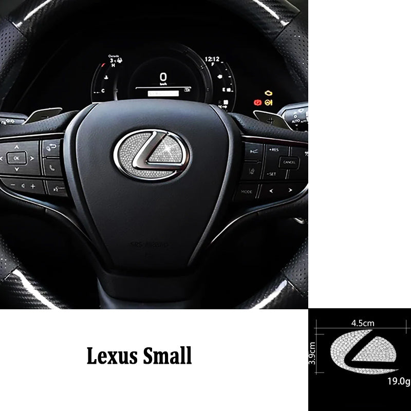 Black Friday Sale🎉50% OFF🎉Creative Steering Wheel Crystal Sticker
