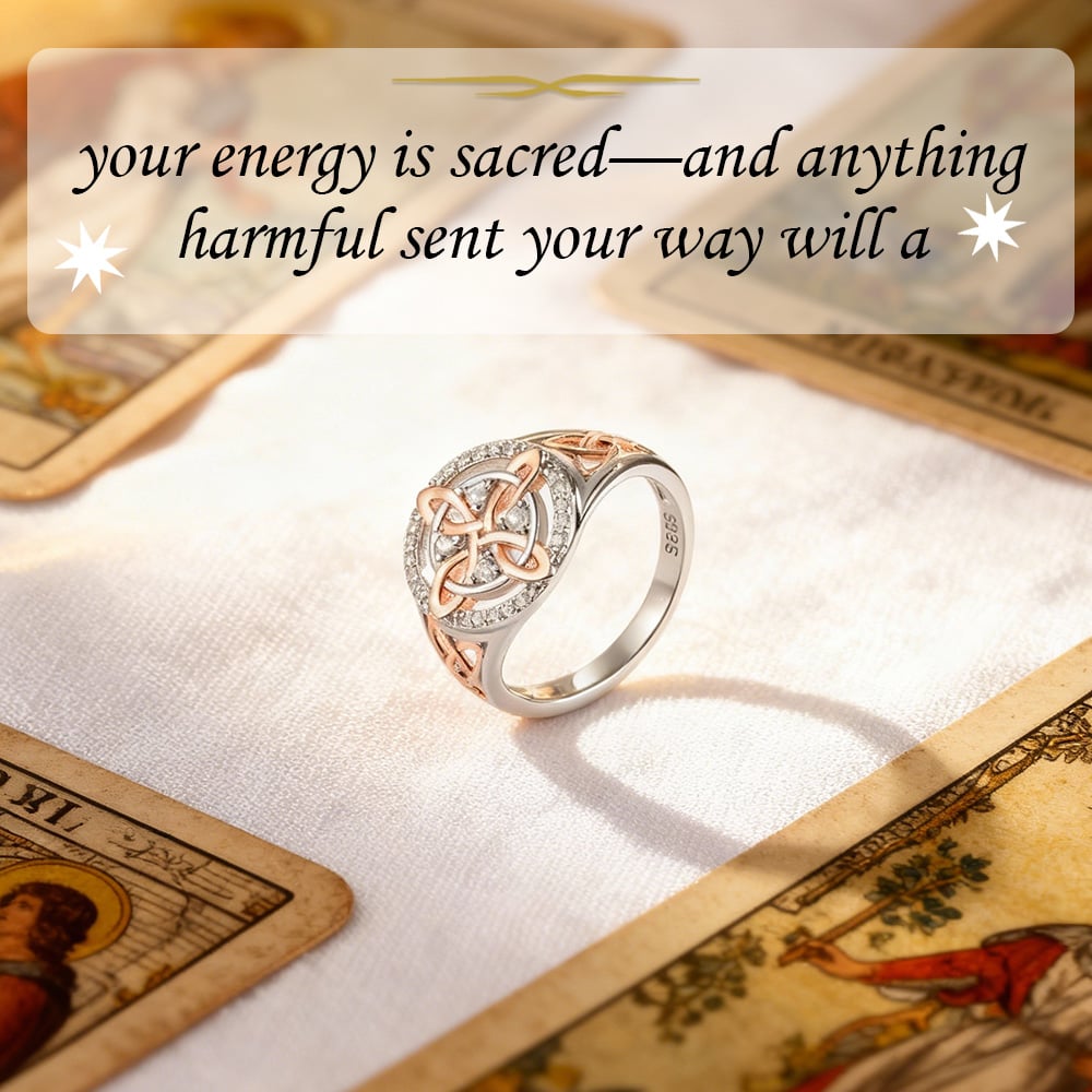 🔥⏰Last Batch Selling Fast!🔮💍Handmade S925 Witch's Return-Knot Protection Ring💞Protect Your Loved Ones