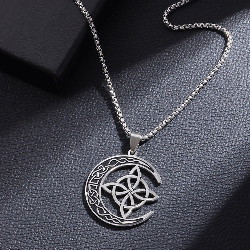 🔥 BUY 1 GET 1 FREE 🔥 Celtic Moon Pendant Necklace