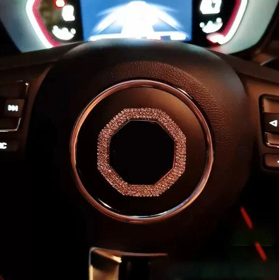 Black Friday Sale🎉50% OFF🎉Creative Steering Wheel Crystal Sticker