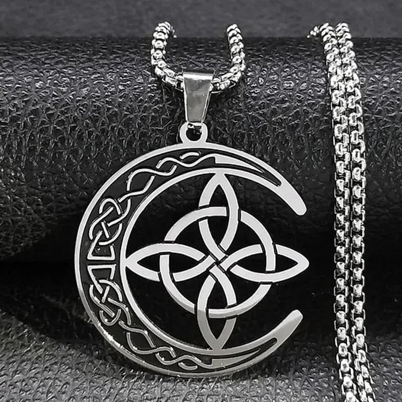 🔥 BUY 1 GET 1 FREE 🔥 Celtic Moon Pendant Necklace