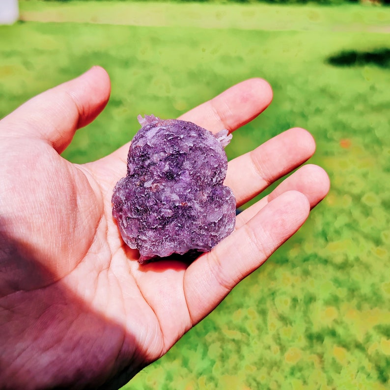 Natural Amethyst Crystal Owl