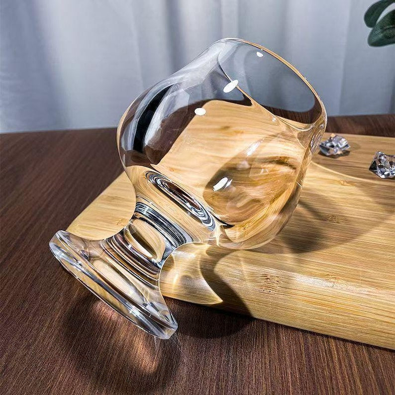 Handmade 100% Clear Quartz Crystal Goblet – Pure Crystal Glass Wine Cup (8.96oz / 265ml)